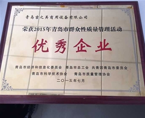 青岛市群众性质量管理活动优秀企业